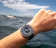 dive watches with heritage — Certina DS Super PH1000M on wrist in water