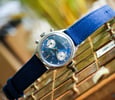 late blue-dial Gallet chronograph header