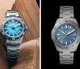 Christopher Ward C60 Trident Lumière vs. TAG Heuer Aquaracer Solargraph collage