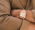 Laurent Ferrier Sport Auto 79 wristshot with crossed arms
