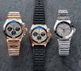 Breitling Erling Haaland Signature Chronomat models lined up
