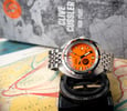Doxa Sub 750T Clive Cussler crown up on vintage compass