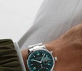 Nomos Club Sport Neomatik Worldtimer Night Navigation Trace wrist shot