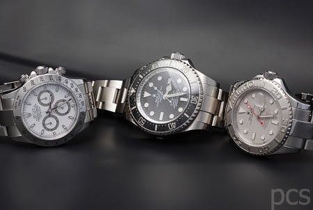 R-L-X reviewed three 7000,00 Euro Rolex watches