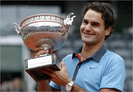 Roland Garros 2009: Roger Federer and his Rolex Yacht-Master II