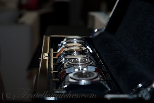 Wood Piano Black and Orange Watch Box