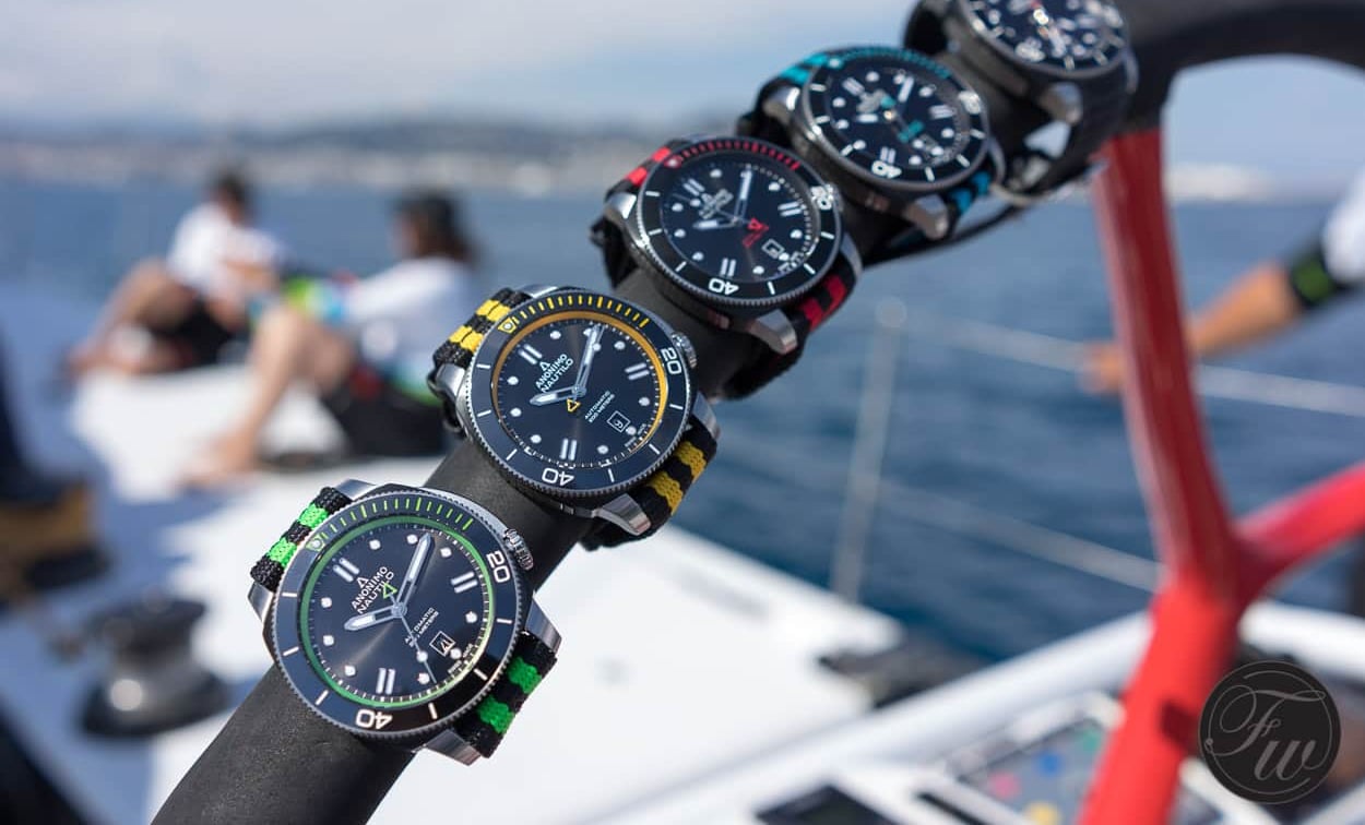 Anonimo Nautilo Nato presentation aboard SFS VOR70 racing yacht