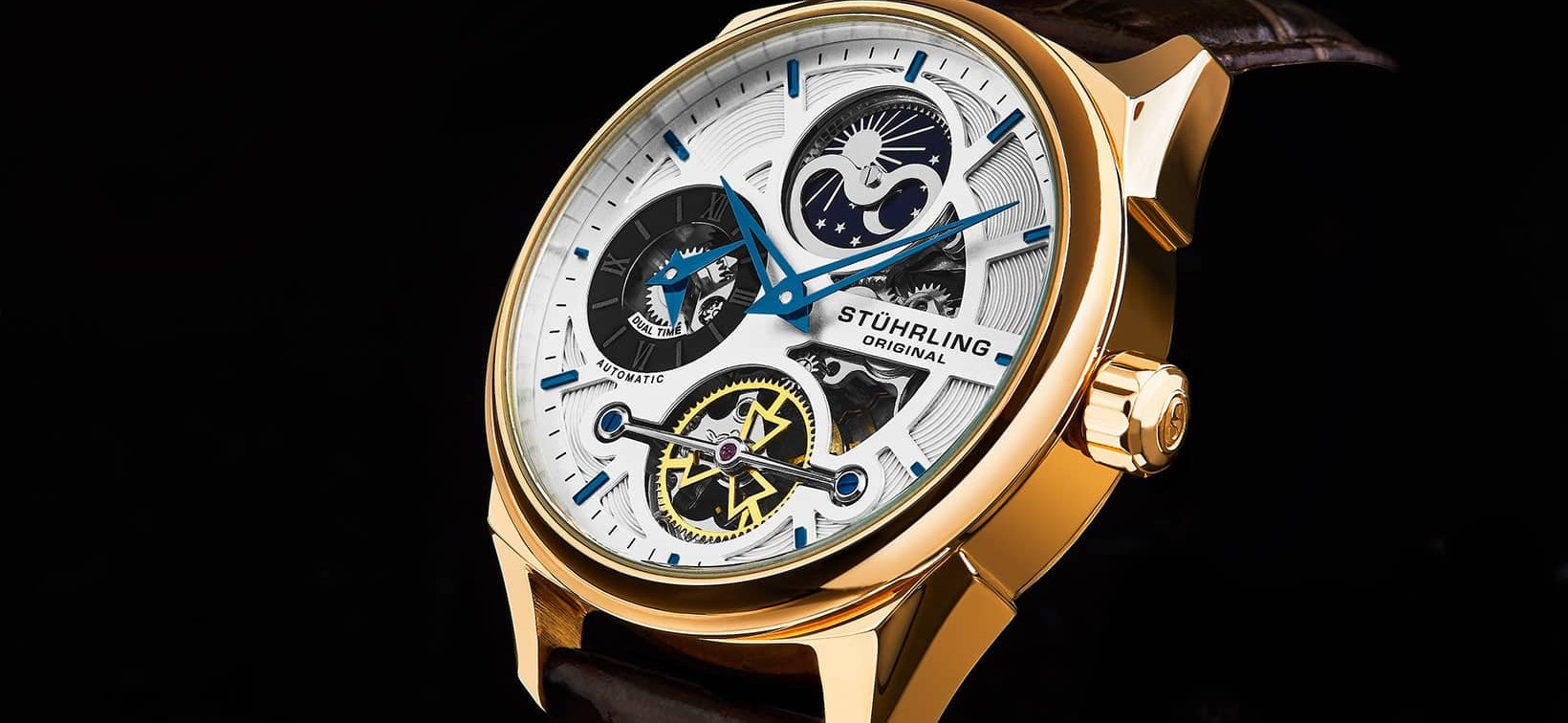 Stührling: 657 Series Dual Time Zone