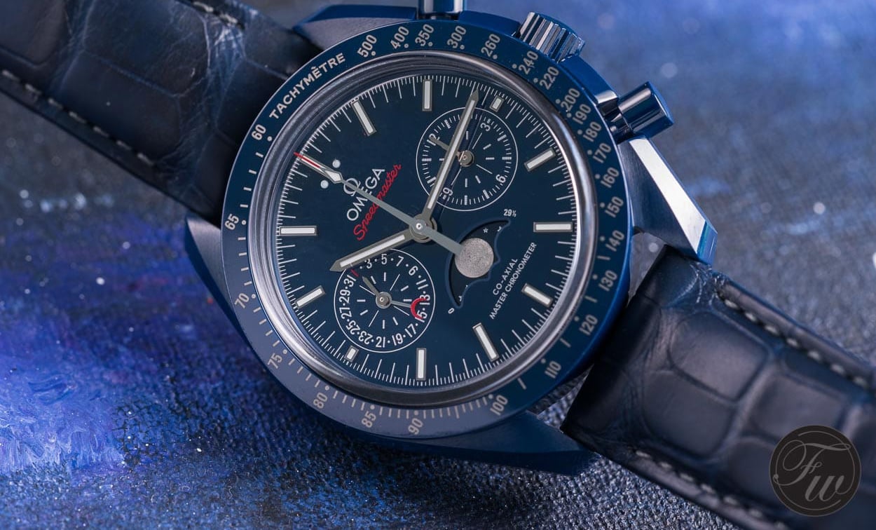 Hands-On With The ‘Blue Side Of The Moon’ Omega Speedmaster Co-Axial Master Chronometer Moonphase