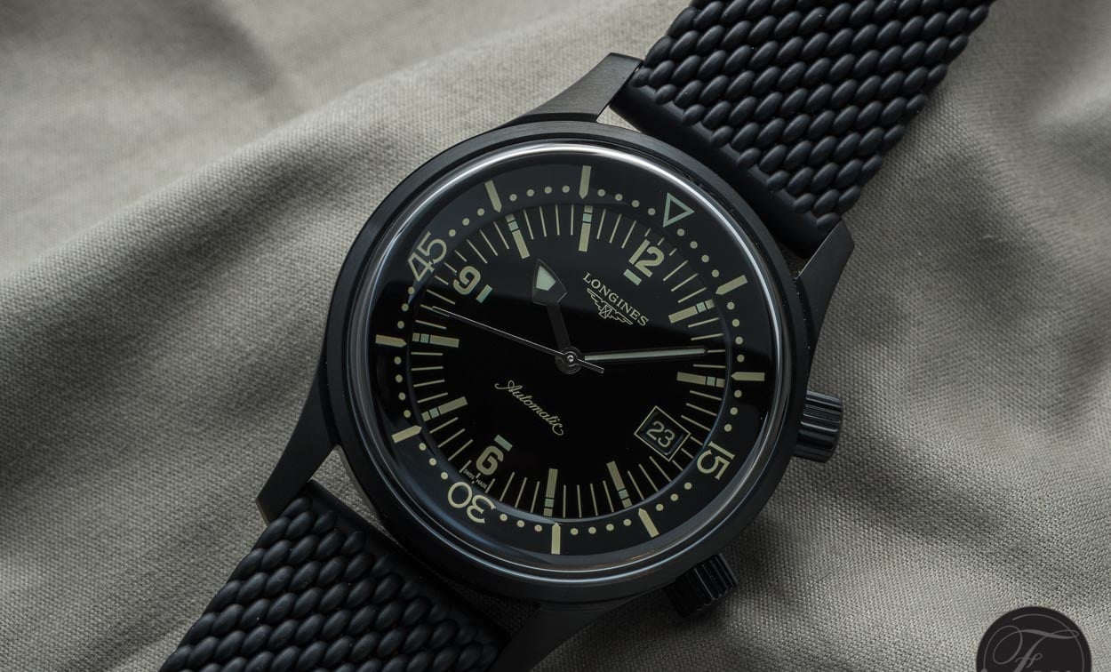 Hands-On Longines Legend Diver in Black Ref. L3.774.2.50.9