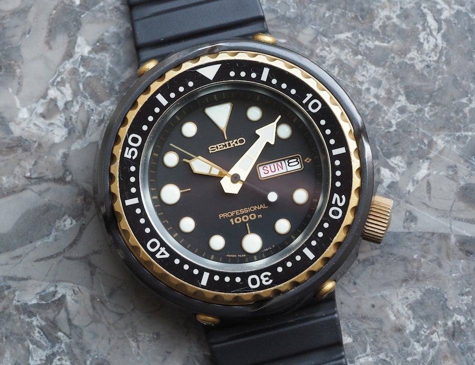 Seiko 7C46 Golden Tuna