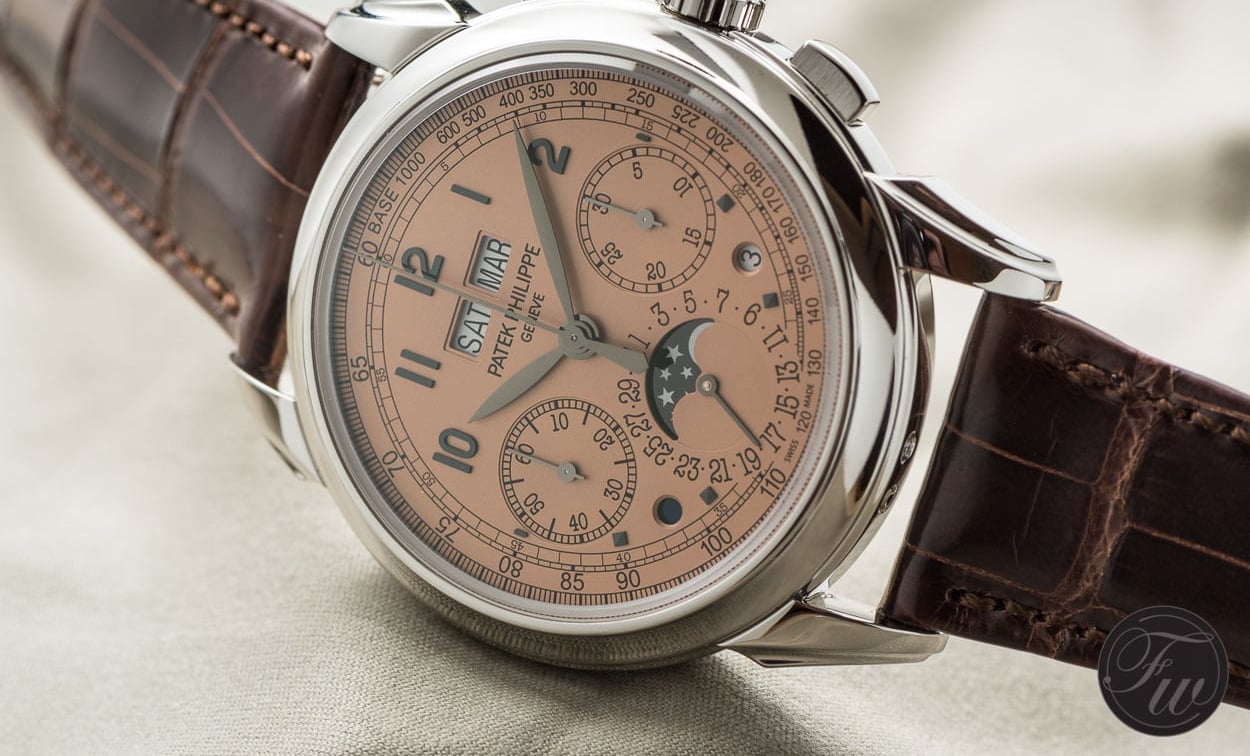 In Detail – Patek Philippe 5270P – A Platinum Perpetual Chronograph With Salmon Dial