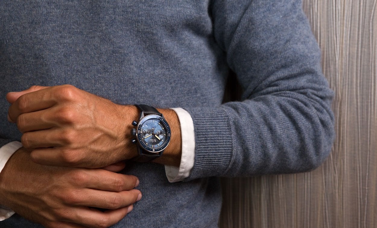 Introducing: Blancpain Fifty Fathoms Bathyscaphe Bucherer Blue Editions