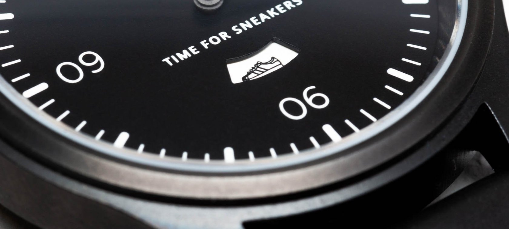 Footshop & Prim featuring a unique watch complication