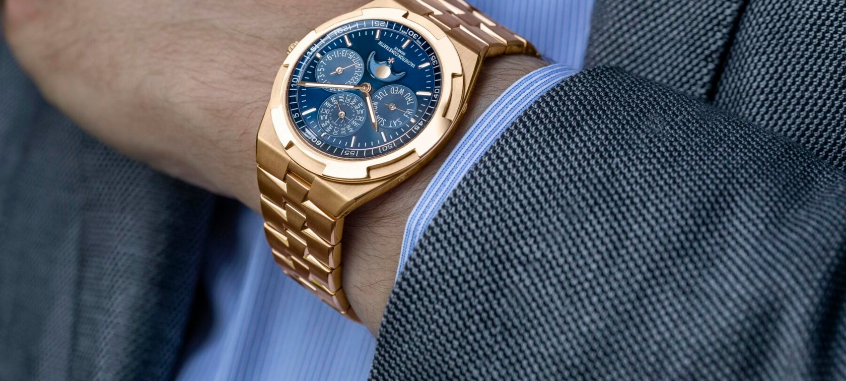 Overseas Perpetual Calendar Blue