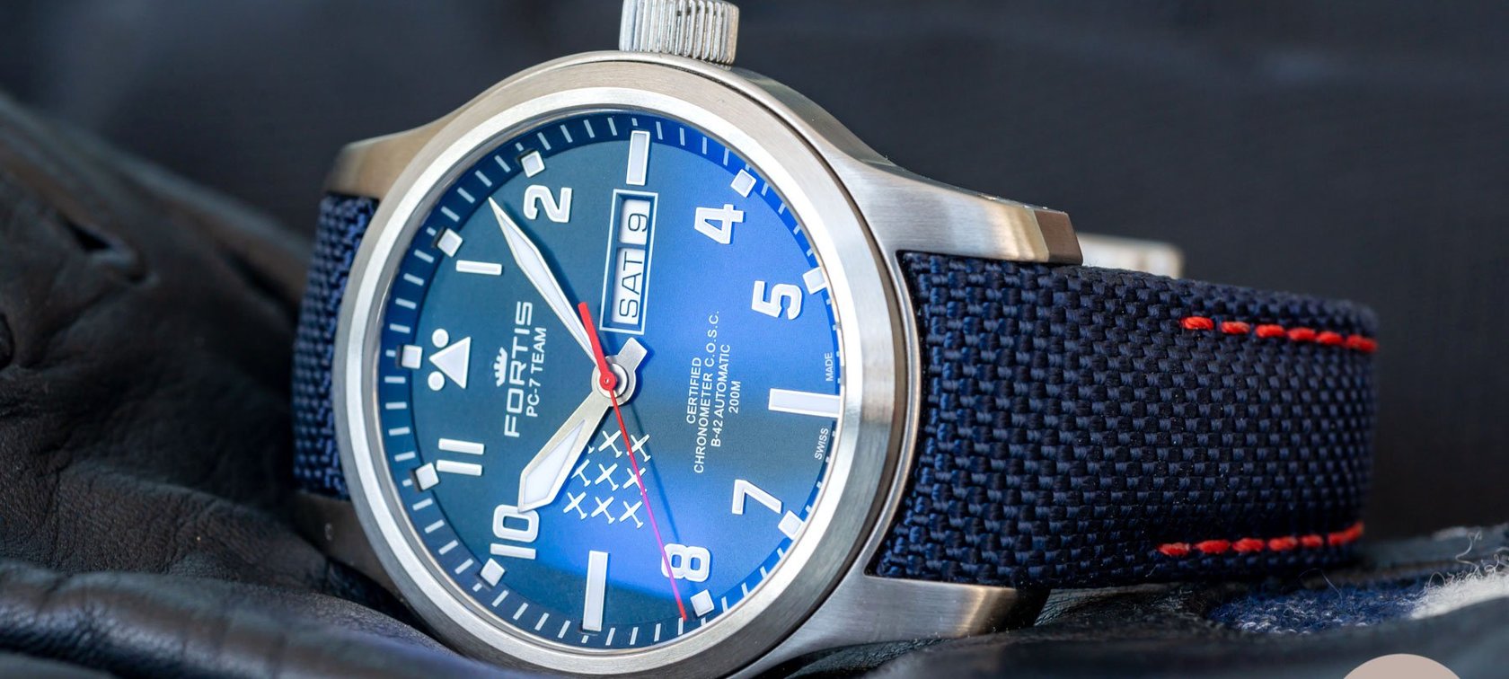 Fortis Aeromaster PC-7 Team Edition Day-Date On The Wrist