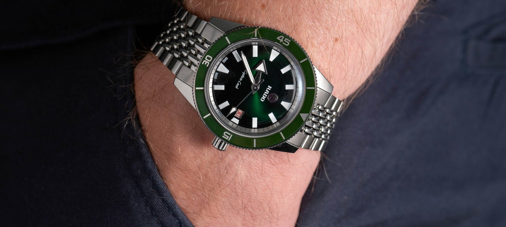 Hands-On With The Rado Captain Cook in Green