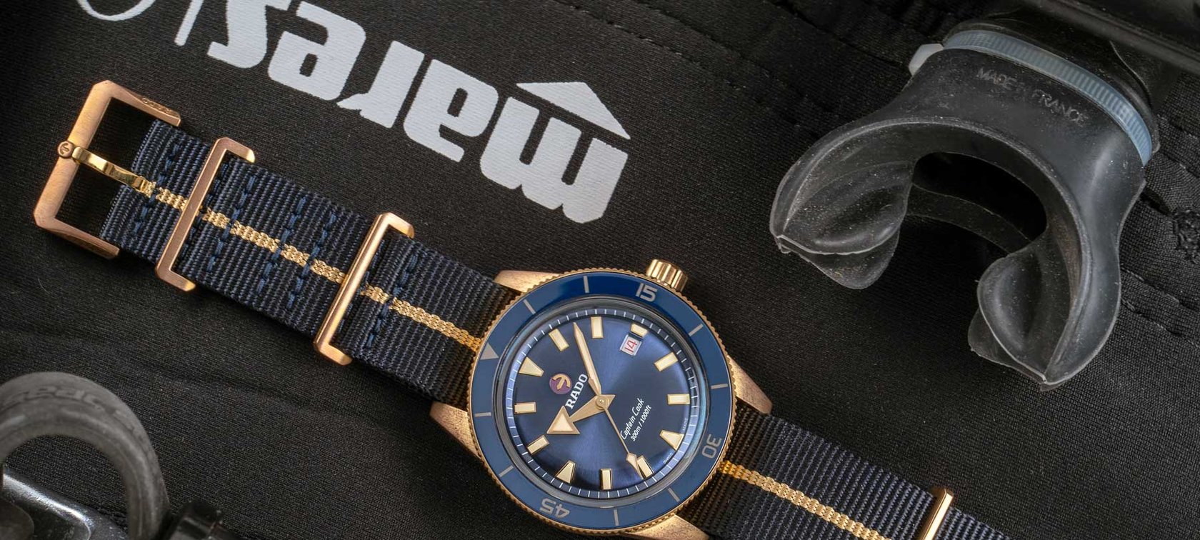 Up Close — RADO Captain Cook Automatic Dive Watch In Bronze
