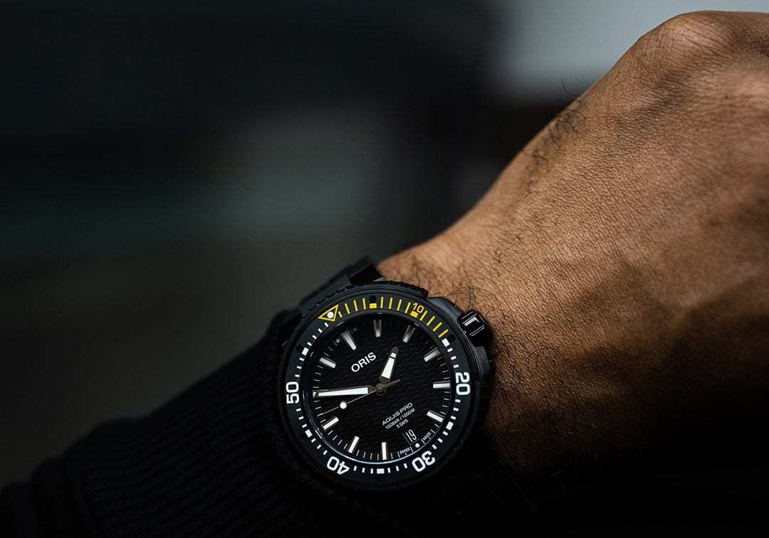 Watches & Wonders 2021: Oris Introduces The AquisPro Date Caliber 400 In Stealthy Black