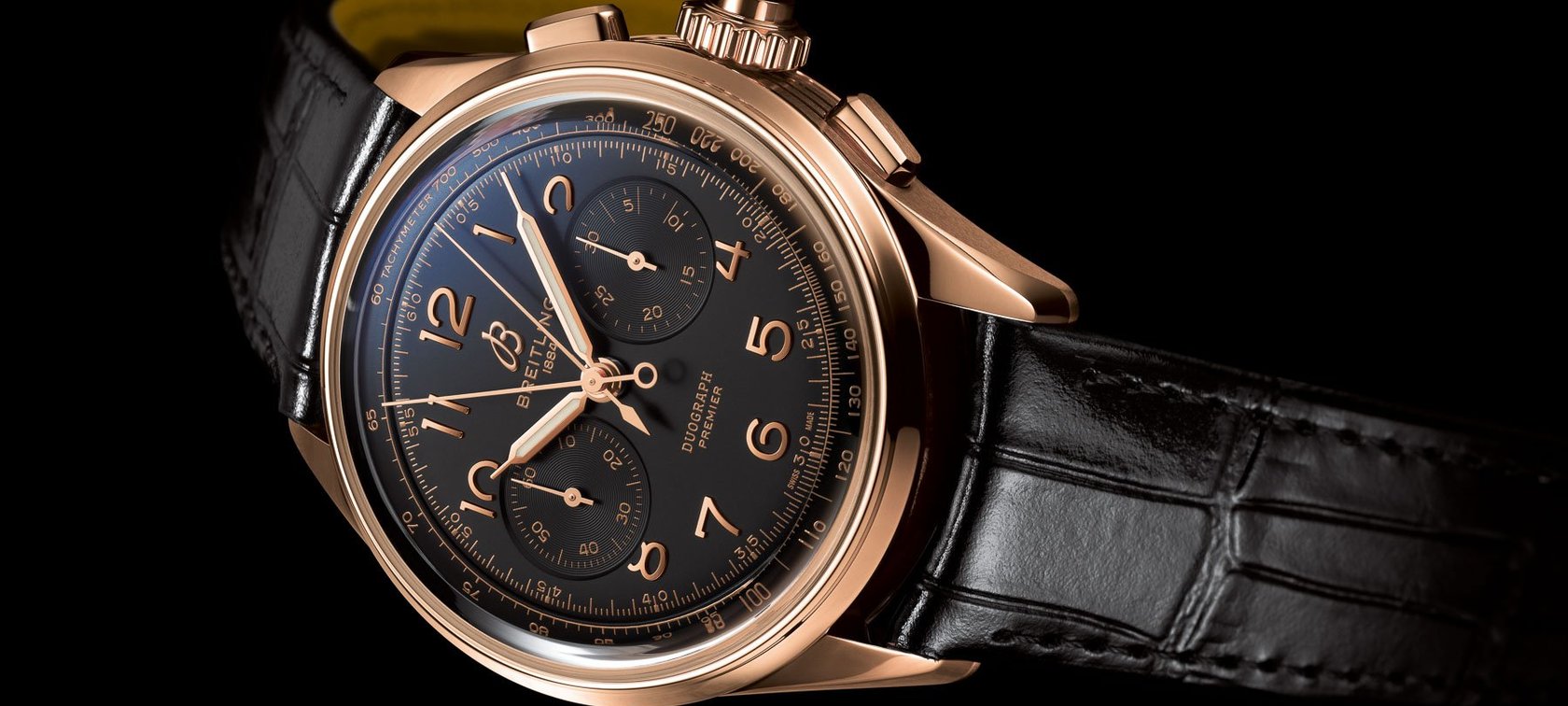 Breitling Premier Duograph Gold Watch 4