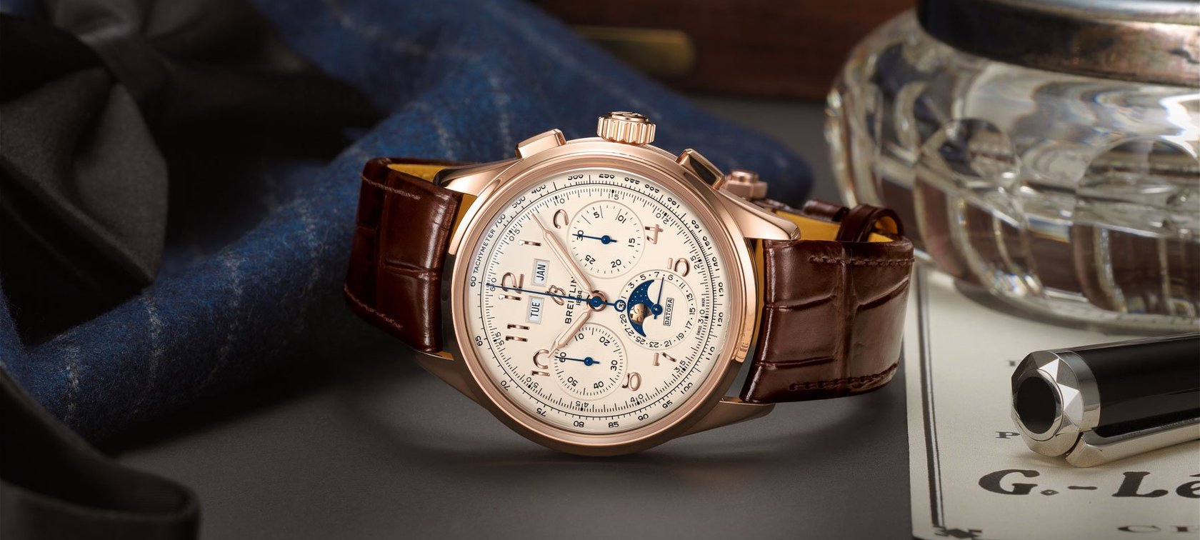 Breitling Premier Datora Watch Gold 1