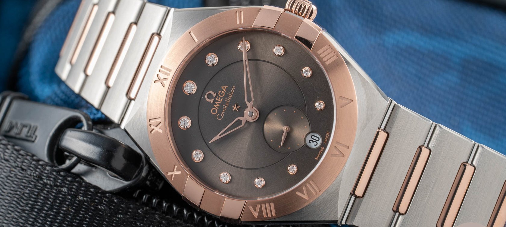 two-tone Omega Constellation Petite Seconde