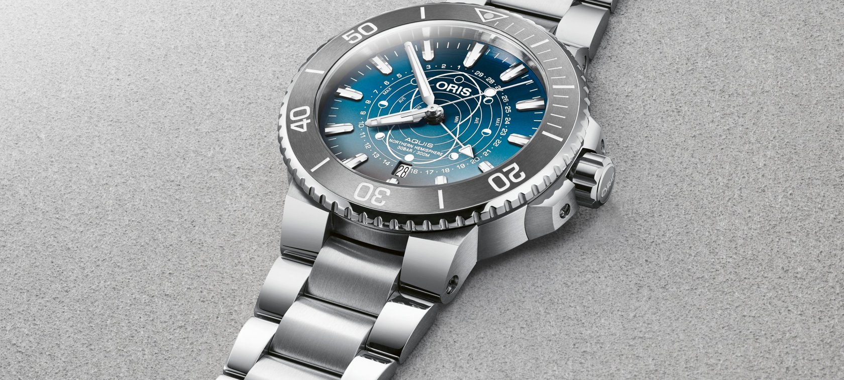 Aquis Dat Watt Limited Edition Moon phase dive watch