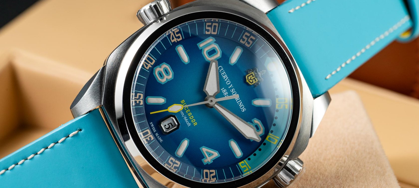 Hands-On With The Colorful Cuervo y Sobrinos Buceador Caribe Dive Watch