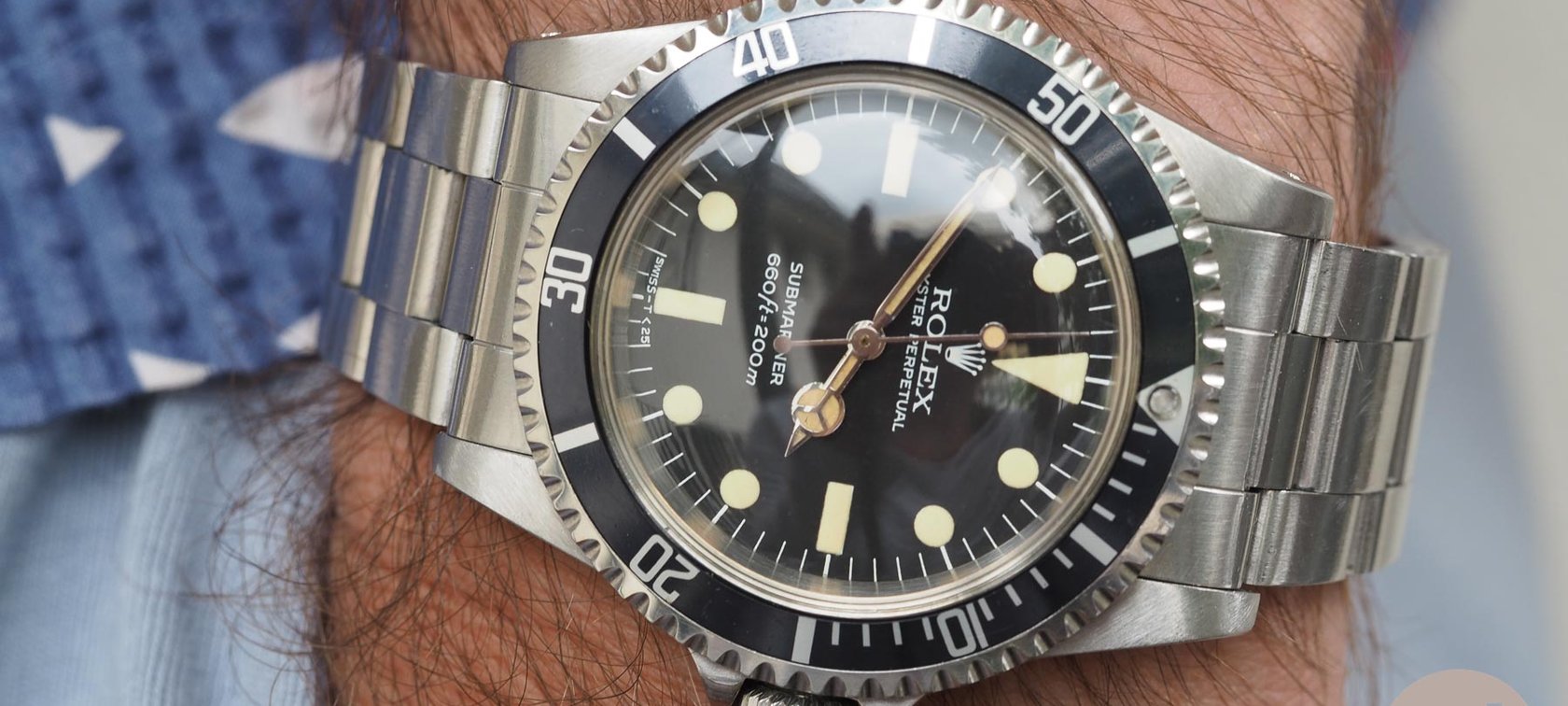 Rolex Submariner 5513 Maxi Dial 12
