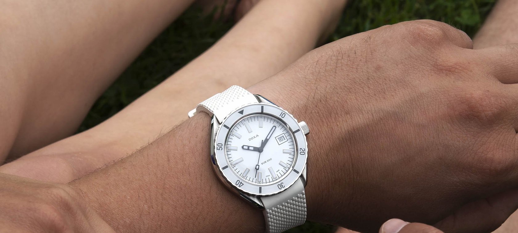 Doxa Sub 200 Whitepearl Is the Seventh Color To Join The Doxa Dive Watch Spectrum