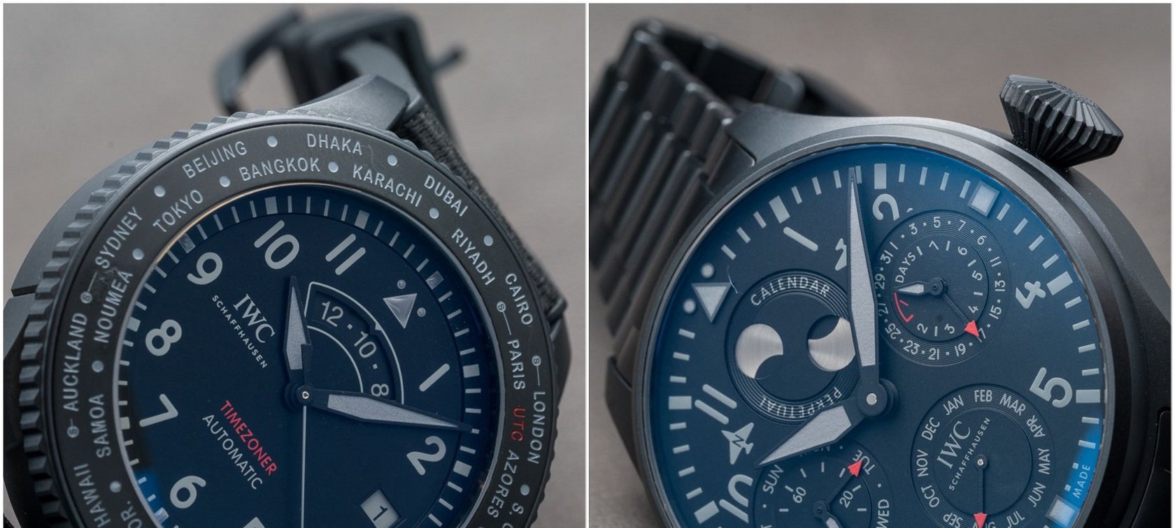 IWC strikes again with two new Pilot’s Watches in black Ceratanium