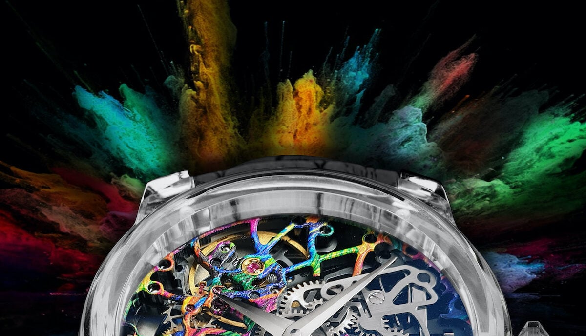 The Artya Multicolored Shams Crystal Adds A Splash Of Sunshine To Its Impressive Sapphire Watch Case