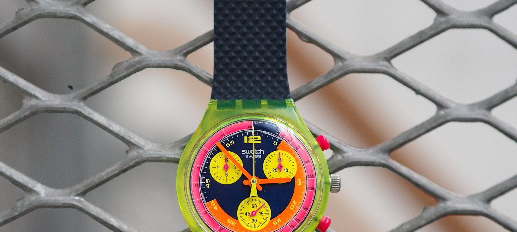 The Multi-Colored Boomerang Swatch SCJ101 Grand Prix Chronograph That Refuses To Leave My Collection