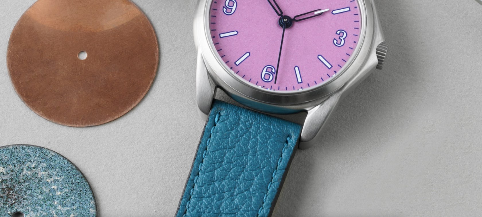 The Two New 39.5mm AnOrdain Model 2 Edition Off-White And Edition Pink Watches For The OT Podcast In Australia