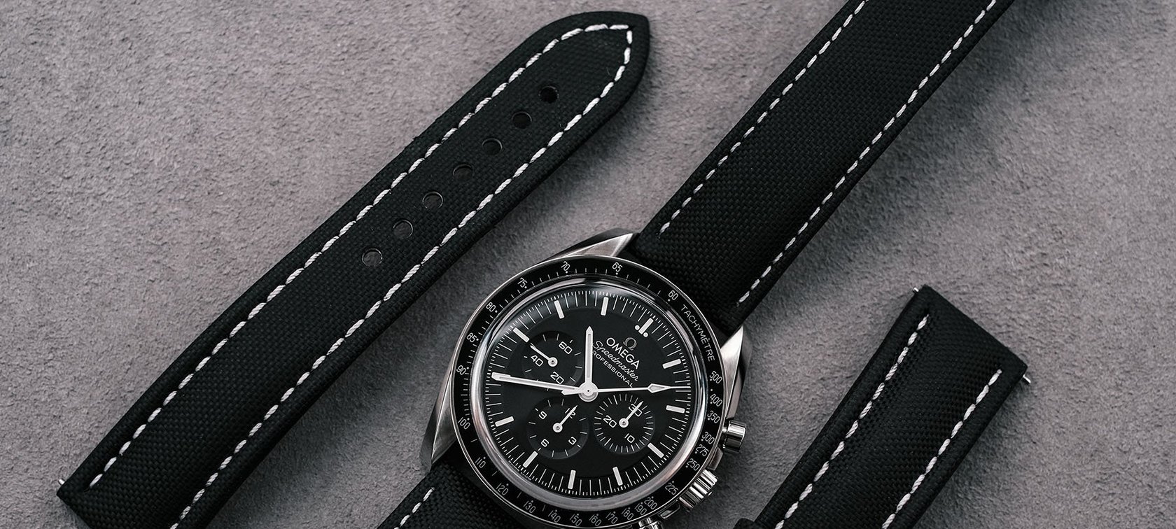 Omega Speedmaster Moonwatch Master Chronometer Artem Strap Loop less and standard