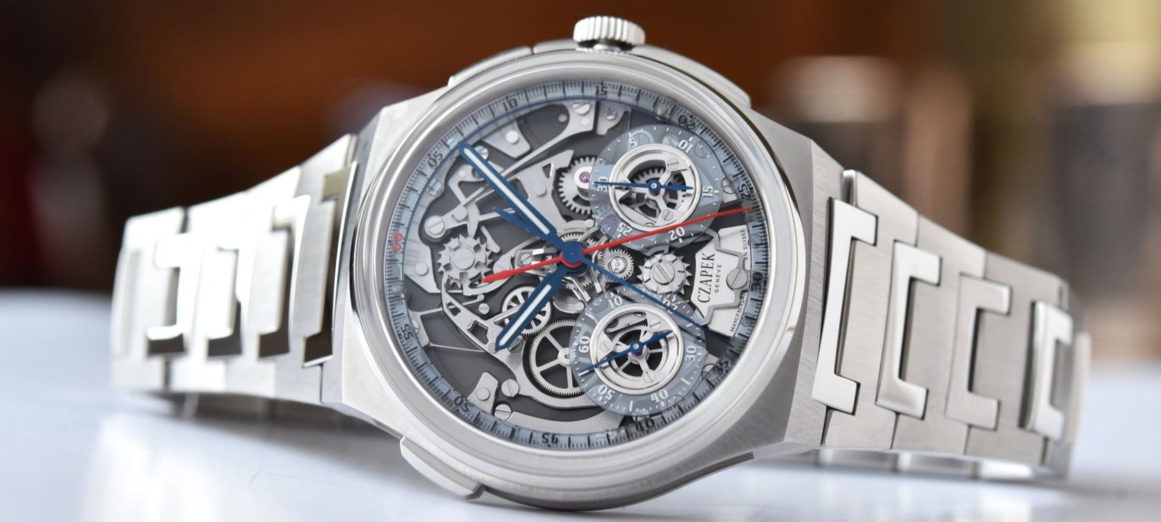 Czapek Launches Antarctique Rattrapante Ice Blue