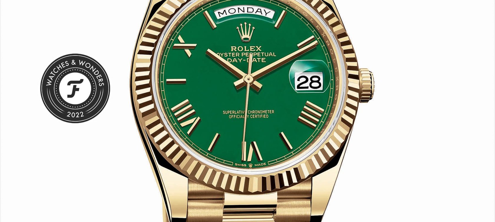 The Rolex Day-Date 40 With Green Lacquered Dial