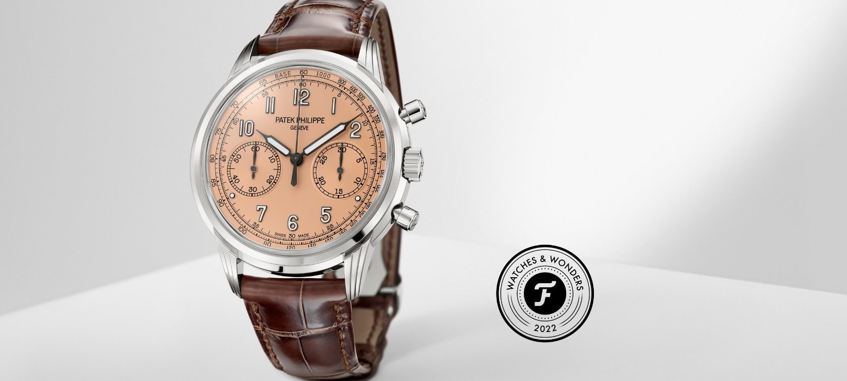 Patek Philippe Chronograph 5172G and Perpetual Calendar 5320G Salmon - Watches and Wonders 2022