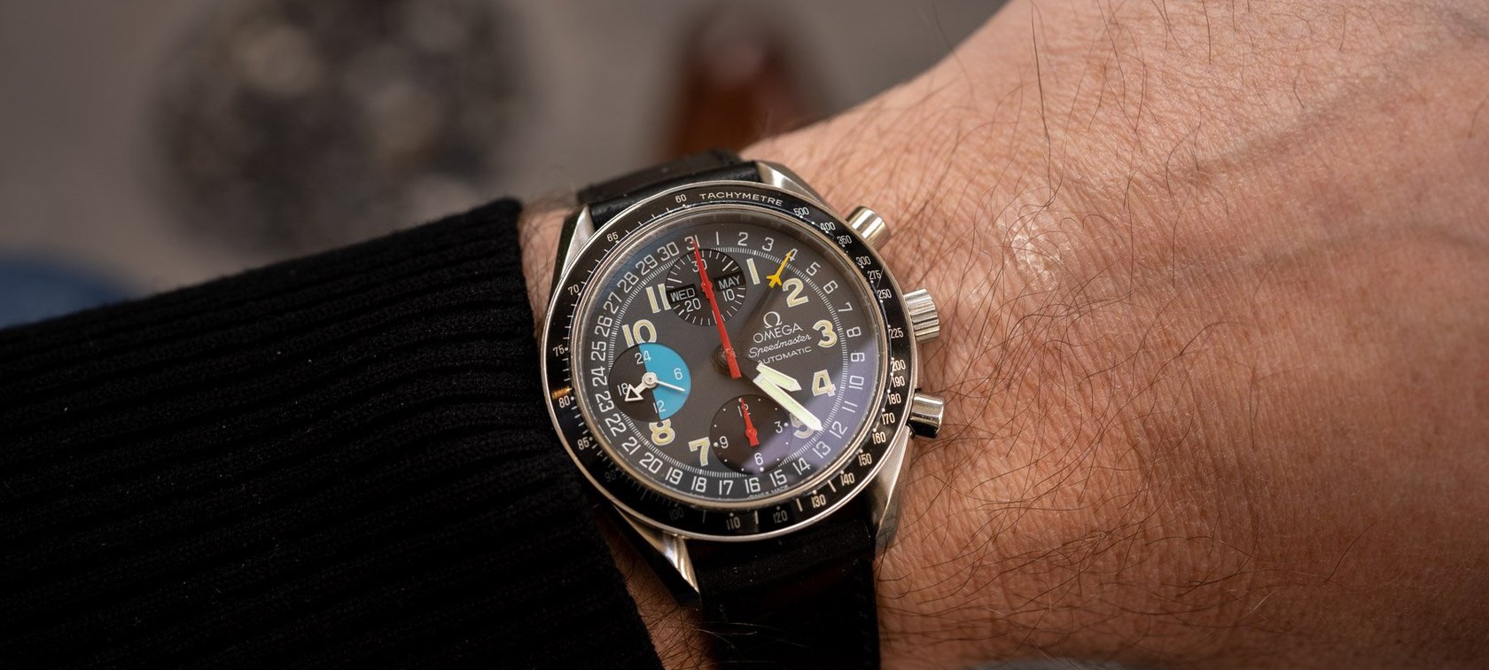 The Omega Speedmaster Mk40 3820.53 — Bringing Some Color To Your Day(-Date)