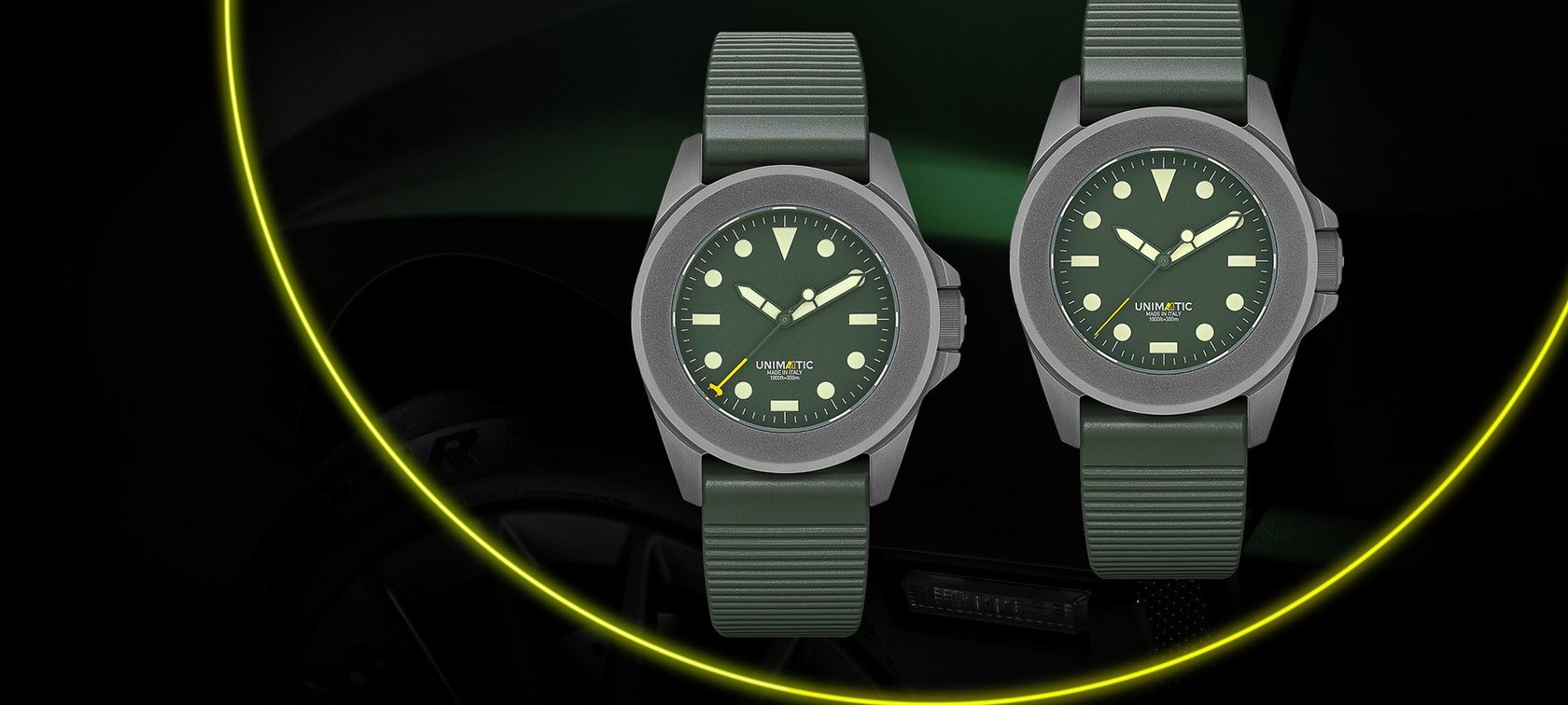 Unimatic Collaborates With Automobili Amos On A Pair Of Unique Modello Quattro Watches