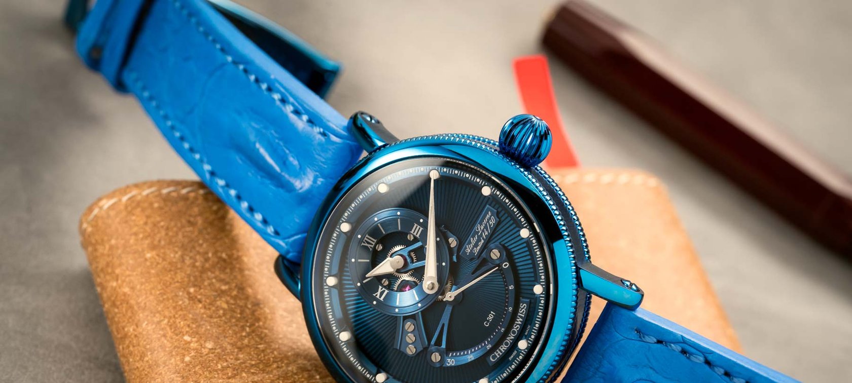 Hands-On With The Bluer-Than-Blue Chronoswiss Open Gear ReSec Electric Blue