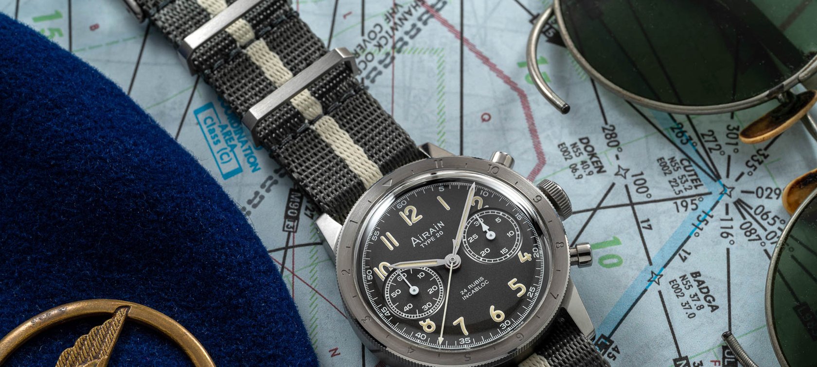 New Release: The Limited Edition Airain Type 20 Vert Militaire Flyback Chronograph