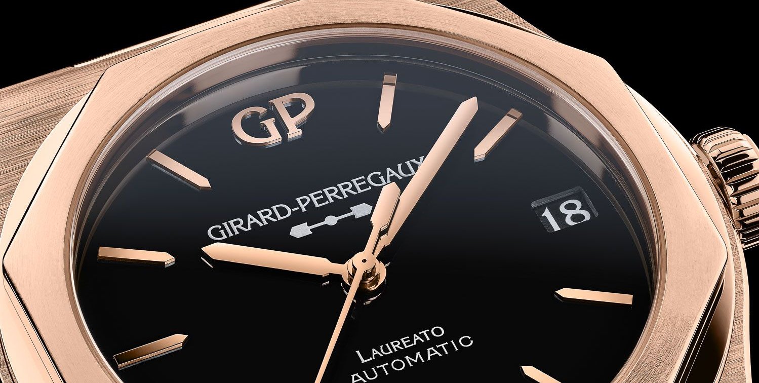 Girard-Perregaux Introduces The Stunning Laureato 42mm Pink Gold & Onyx