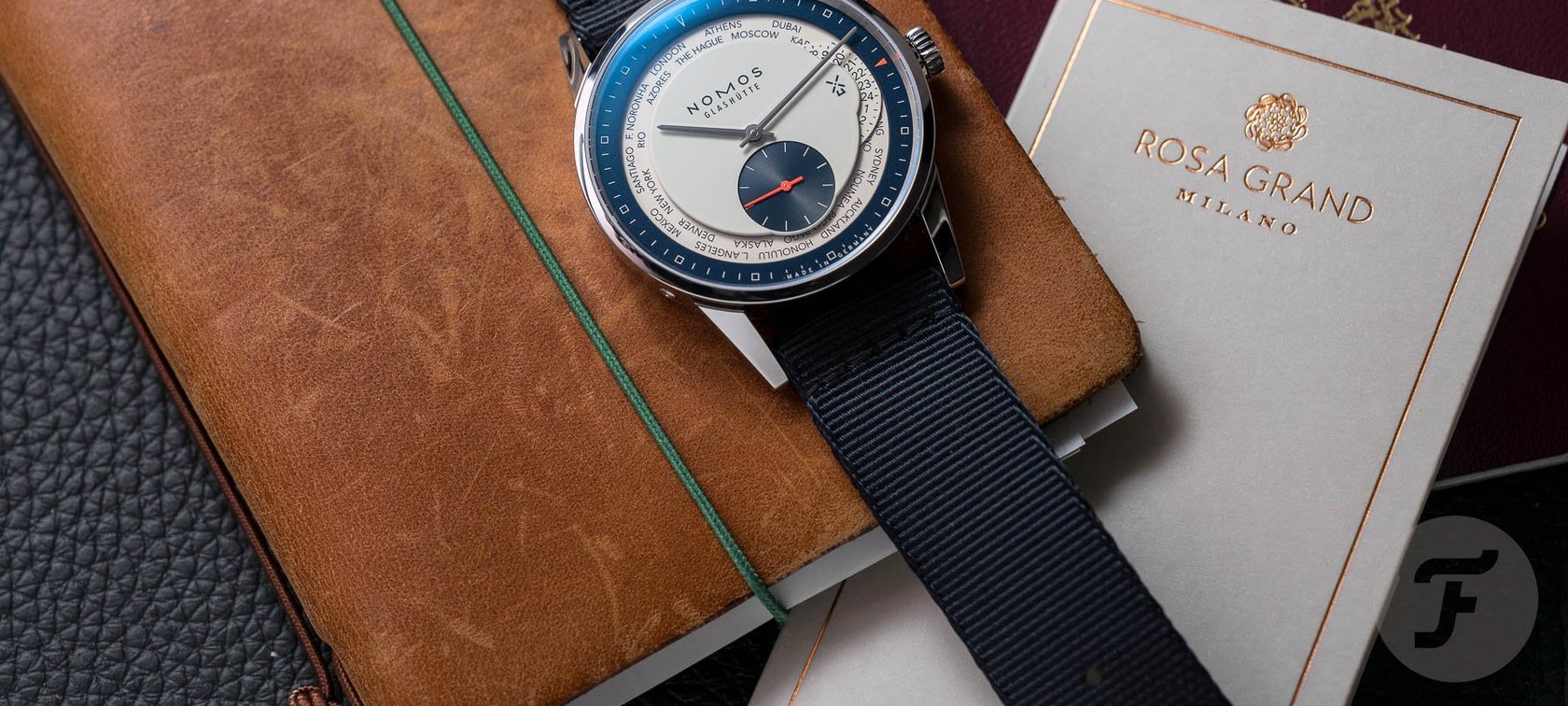 Available Now In The Fratello Shop: The Fratello × NOMOS Glashütte Weltzeit “Blue Panda” Limited Edition