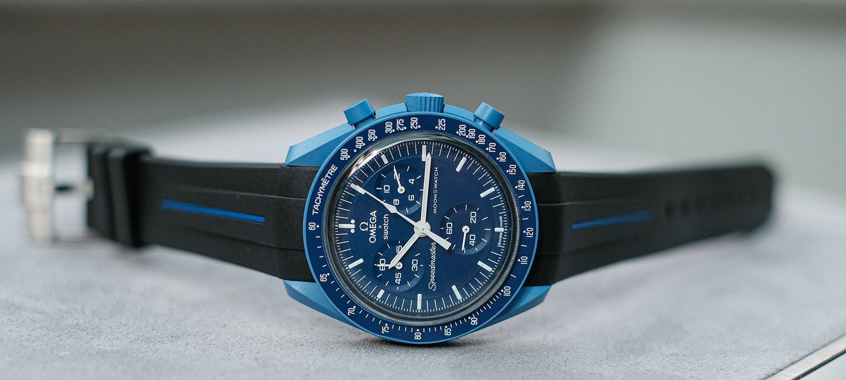Swatch × Omega Speedmaster MoonSwatch Mission To Neptune Rubber B