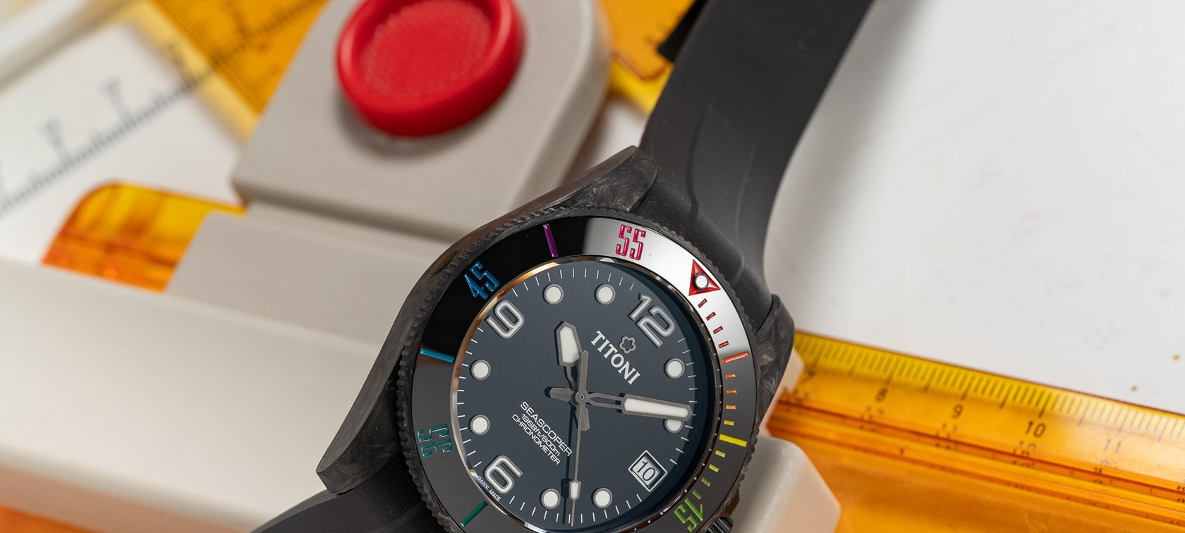 Seascoper 600 CarbonTech Rainbow Dive Watch