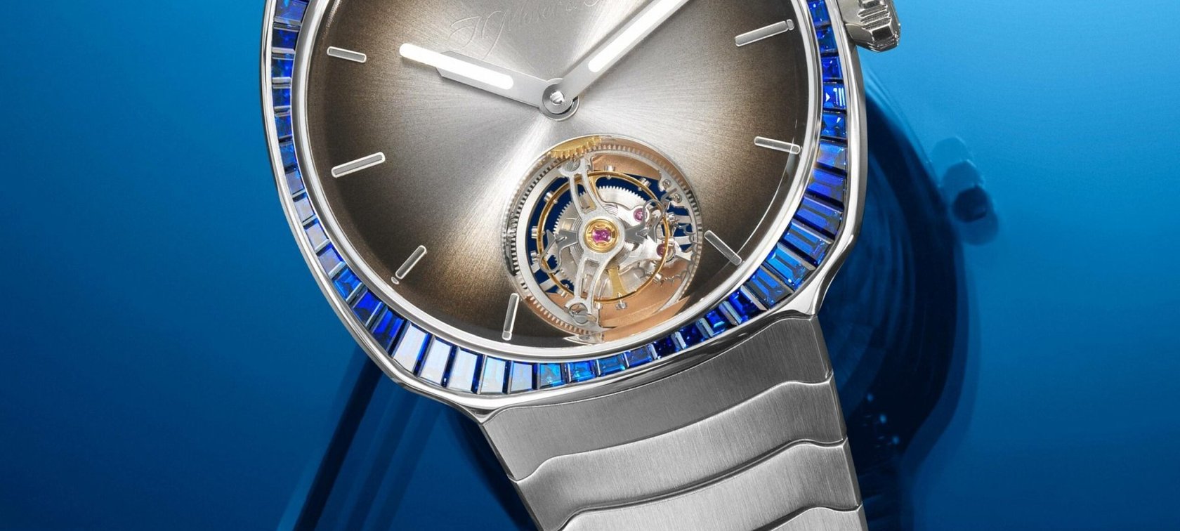 The H. Moser & Cie. Streamliner Tourbillon Bucherer BLUE Is Over The Top And Utterly Desirable