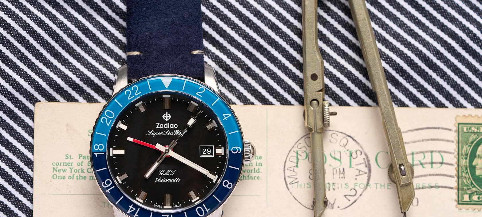 Watch Release: Zodiac Super Sea Wolf GMT Blueberry Limited Edition