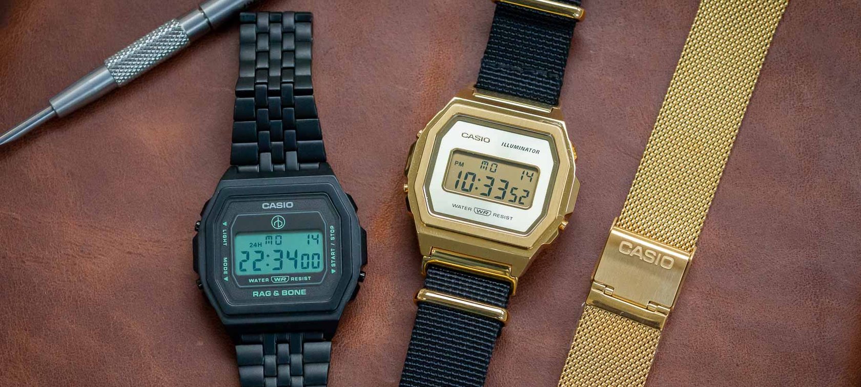 Hands-On With Two New Casio A1000 Models — Showing The Stylish Side Of This Characteristic Timepiece