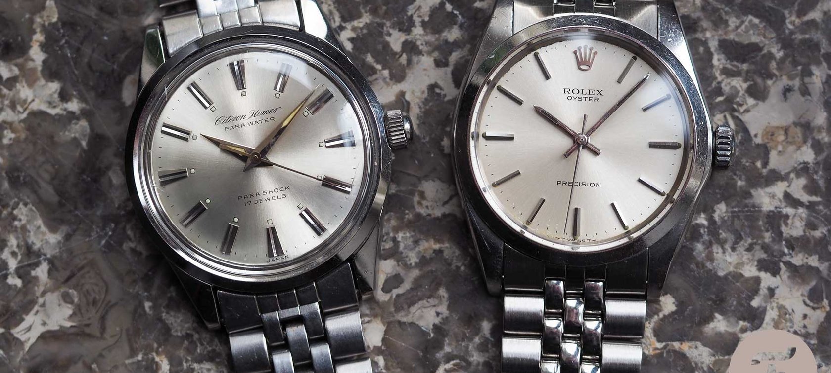 Citizen Homer and Rolex Precision 6426